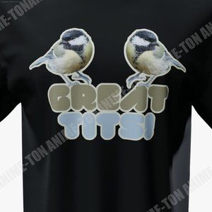 Great Tits! - Humor - T-Shirt - Cotton
